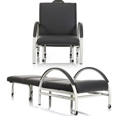 라꾸라꾸 1인용 미니 접이식 병원간이침대 간병인 의자, 체어&베드