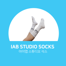 [정품] 아이앱 스튜디오 삭스 화이트 (5개입) IAB Studio Socks White (5 Pack) 606504