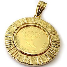 로마숫자순금펜던트