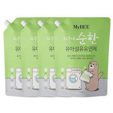 마이비 순한 유아유연제 리필 1600ml, 단품, 유연제리필1.6Lx4팩, 1.6l