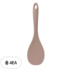 키친팩토리 파스텔 실리콘밥주걱, 밀크코코아, 4개