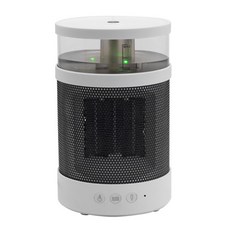 KKmoon 3-in-1 전기 소형 사무실 히터 + 가습기 + 감정등, 화이트, 화이트