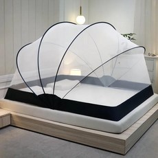 가정용 섬유 접이식 모기장 무료 설치 침대 텐트 기숙사 모기 방지 맨틀 캐노피, navy+100x190cm