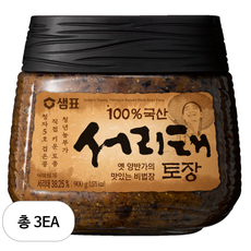샘표 국산 서리태 토장, 3개, 900g