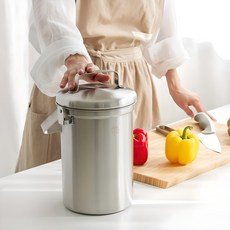 리빙공감 올스텐304 음식물 쓰레기통 3L, 1개