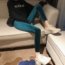 에리오 하이웨스트 벨벳 레깅스 2color 슬림 컬러 레깅스