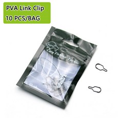 태클박스 잉어 낚시 액세서리 PVA 가방 링크 클립 헤어 장비 도구거친 방법 피더 태클10 개, 10개