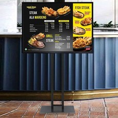 계패식 입간판 POP 포스터스탠드 광고판 메뉴판 A1 FG, 흑색, 1개