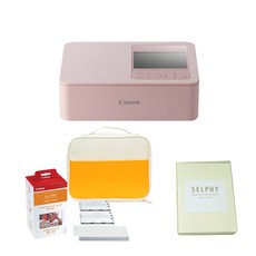 캐논 셀피 CP1500+인화지 RP-108(108매) 잉크포함+파스텔 가방 패키지+셀피앨범 / 포토프린터 사진 인화기, 핑크+인화지 RP-108+파스텔 가방+셀피앨범