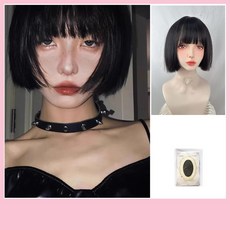 뉴진스 버블검 하니 머리 가발 단발 마틸다 짧은 풀뱅 헤어스타일