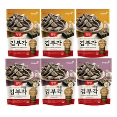 동원 양반 김부각 50g 3봉 + 마늘 김부각 50g 3봉 총6개 (물티슈증정)