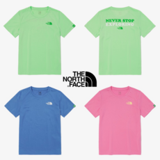 [백화점 매장판] 노스페이스 키즈 엣지 로고 기본 베이직 캐주얼 라운드 크루넥 여름 반팔 티셔츠
