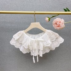 넥케이프페이크카라자수레이스더블레이어