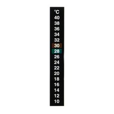 스티커 10 물고기 접착 액정 감지 자체 온도 탱크 40으로 센서 검은 온도계 8개, 8pcs
