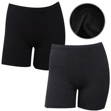 아이앤샵 빅사이즈 L-XXL 융 밍크 기모 스판 여성 학생 교복 치마 데일리 이너 속바지 3부