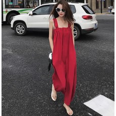 레드 멜빵 바지 점프수트 공효진 성유리 김나영 이진 이효리