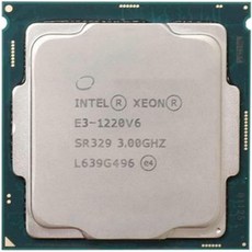 인텔 Xeon E3-1220 V6 E3 1220v6 1220-v6 3.0GHz 사용 쿼드코어 쿼드쓰레드 CPU 프로세서 72W LGA 1151 357620