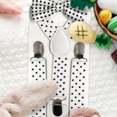 세모소 어린이집흰색맬빵 돌산진의상밴드 화이트땡땡이 나비넥 이쁘게보이는거 656MM