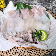 강쓰푸드 손질 오징어 500g 1팩 (약 5미-6미)