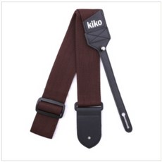 키코 기타 멜빵 스트랩 KGS-35B (버튼형) 블랙, 검정