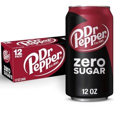 미국 Dr Pepper 제로 슈가 콜라 탄산 음료 355ml X 12캔