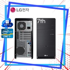 LG 윈도우11 인텔7세대 미들형 슬림형 중고컴퓨터 본체 사무용 주식용 데스크탑, B70EV i7-7700 16G 240G, WIN11 Pro, 240GB, 16GB, 블랙 본체