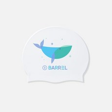 뉴 돌핀 실리콘 스윔 캡 화이트 (B3SUASC009WHT), One Size, 1개