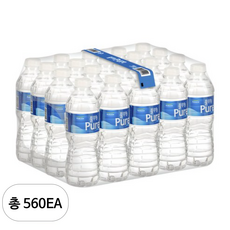 풀무원샘물 퓨어 생수, 560개, 500ml