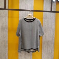 레노마레이디 고방 체크 블라우스