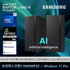 삼성데스크탑5 14세대 i9 컴퓨터 DM500TGZ-Zi9ADB-RTX A2000T+11PRO(i9-14900/32GB/SSD256GB/RTX A2000T)