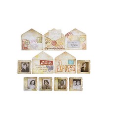 Sizzix Sizzx Thinlits 다이 세트 54PK 표본 Tim Holtz | 665930 | 챕터 3 2022 멀티컬러 365908