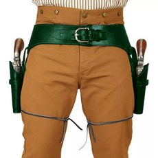 카우보이 벨트 가죽 중세 유럽 양손 총잡이 코스튬 용품 빈티지 코스플레이