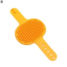 반려견 고양이 목욕 브러시 빗 고무 장갑 털 손질 세척 주방 실, 1개, 3.Yellow