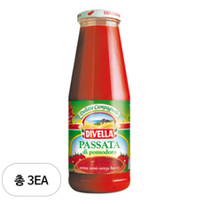 디벨라 토마토 퓨레 680g 파스타 피자 스프 소스, 3개