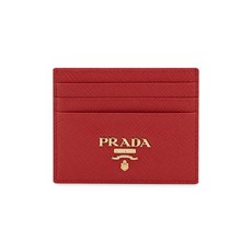 [프라다] 여성 사피아노 로고 레드 카드지갑 1MC025 QWA F068Z
