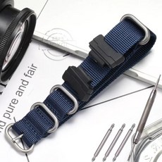 변환 나일론 스트랩 어댑터 키트 남성용 우븐 시계 밴드 Casio GA100 GD120 DW6900 DW5600 GW9400 GL-7200 적합, 1개, 없음, 38) Dark Blue S - 24mm