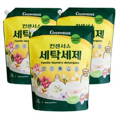 컨센서스 중성세제 세탁세제 베이비로션 2L(리필) x3개, 3개, 2L