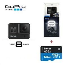 고프로 히어로8 블랙 +128GB메모리(4K지원) GoPro HERO8 액션캠, 고프로 히어로8 블랙 + 128GB