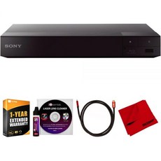 소니 BDP-S6700 4K 업스케일링 3D 스트리밍 블루레이 디스크 플레이어 번들 데코 기어 6FT HDMI 케이블 극세사 클리닝 천 에센셜 레이저 렌즈 클리너 1년 CPS - 레이저디스크플레이어