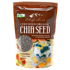 Chef's choice Choice Organic Chia Seeds BRC HACCP Certified (500g 1 bag), 1개, 상품명참조