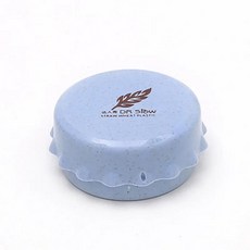 휴대용 접이식 플라스틱 컵 빨대 밀 마시는 여행 캠핑 휴대 여행용 병, 1. 파란, 1개