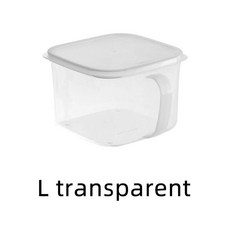 녹색 양파 싱싱한 식기 생강 마늘 보관 상자 손잡이 플라스틱, 2.L transparent, 1개
