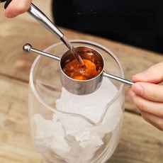 스테인레스 스틸 더블 비드 측정 컵 시럽 양주 블렌딩 액세서리 도구 1, 30ml, 1개