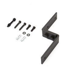 심플한 탄소강 검정색 헛간 슬라이딩 도어 하드웨어 바이 패스 트랙 커넥터, 01 black carbon steel