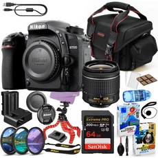 니콘 광각렌즈 Nikon D7500 DSLR Camera with 18-55mm Lens Bundle + Accessory Package Including Sandisk 64GB - 니콘d7500