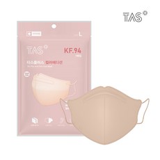 TAS 마스크 컬러에디션 KF94 새부리형 대형 1개입 50매, 코랄핑크, 50개