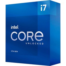 인텔® 코어™ i7-11700K 8코어 5.0GHz 잠금 해제 LGA1200, 기본 프로세서 - 11700k