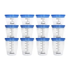 베베락 이유식용기 12PSET(blue) 120ml(4P)+180ml(4P)+240ml(4P)