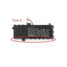Asus VivoBook 노트북 배터리 C21N1818 B21N1818 37WH 15 F512FA F512DA F512JA X512DA X512JA F512FB F512FJ X, 3)Type A