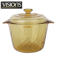 정품VISIONS 튤립비젼-3.5L(깊은형) 내열냄비 강화유리냄비 국솥 중곰솥 오븐냄비, 튤립비젼3.5L(깊은형), 1개